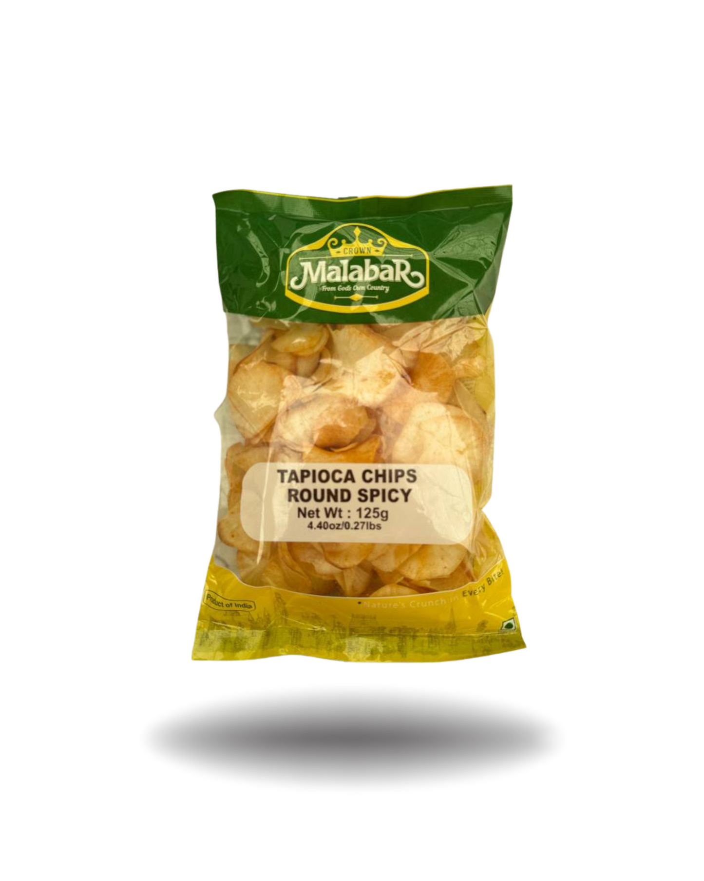 TAPIOCA CHIPS ROUND SPICY 125G