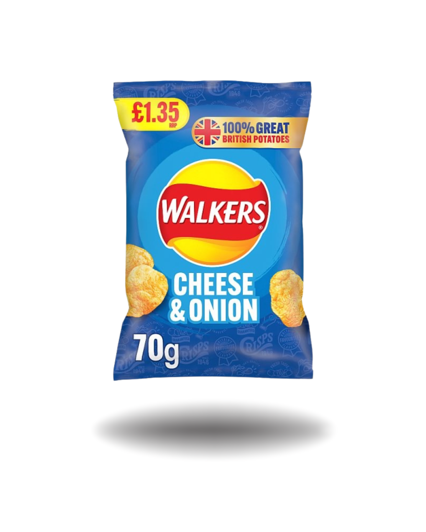 Walkers Cheese & Onion Sharing Crisps 70g