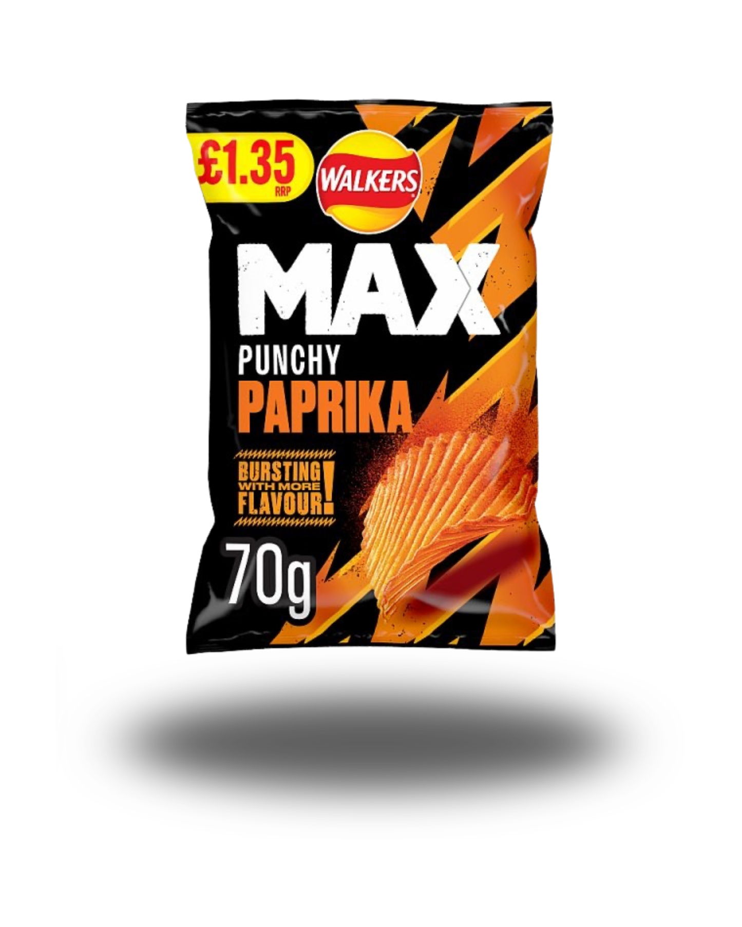Walkers Max Punchy Paprika Sharing Crisps 70g