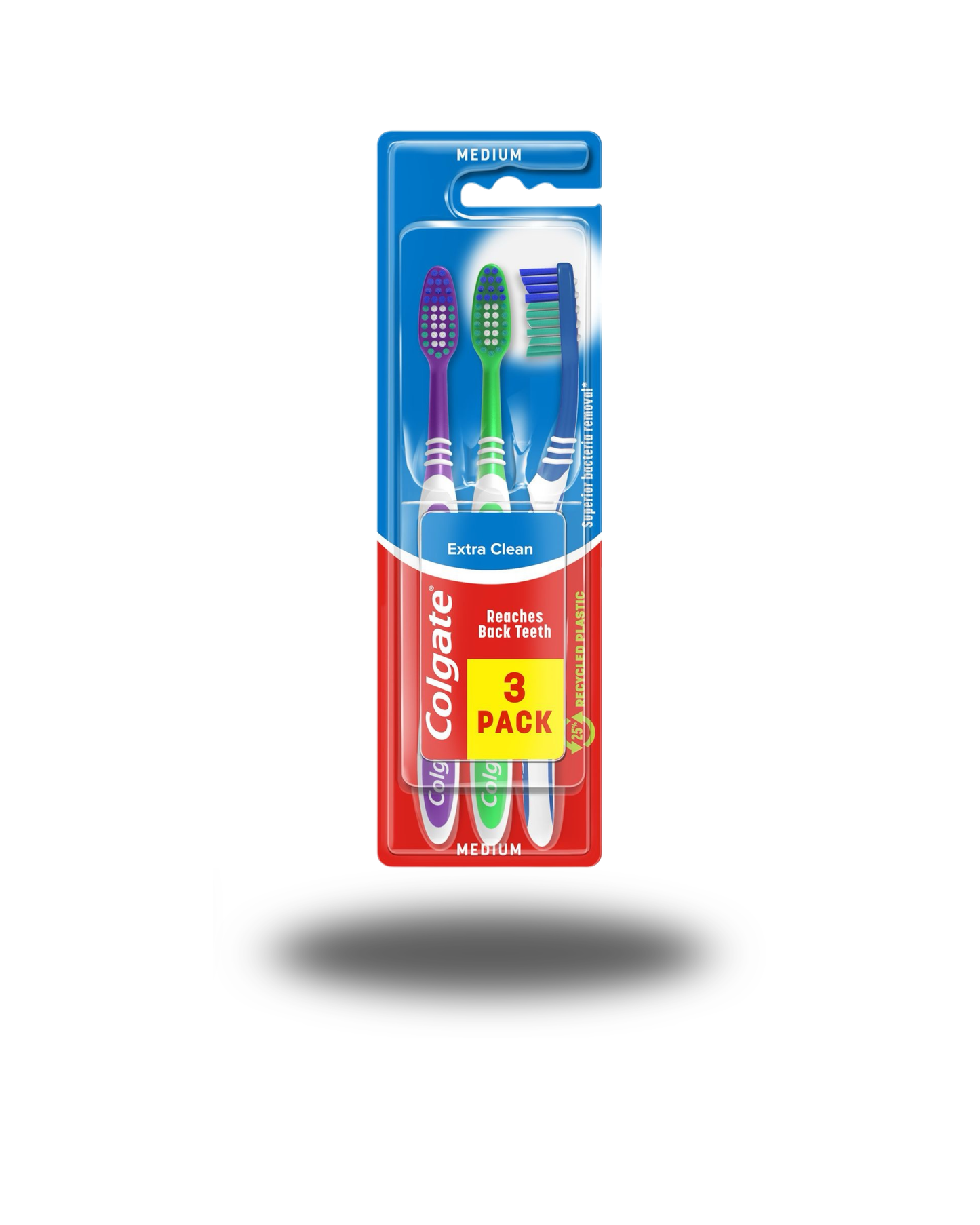 Colgate Extra Clean Medium Toothbrush 3-Pack