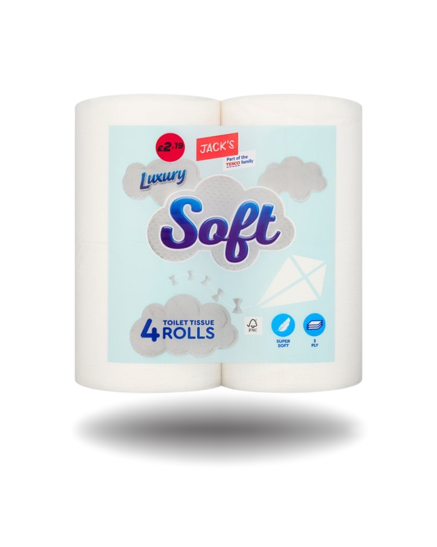 Luxury Soft Toilet Tissue Rolls 4