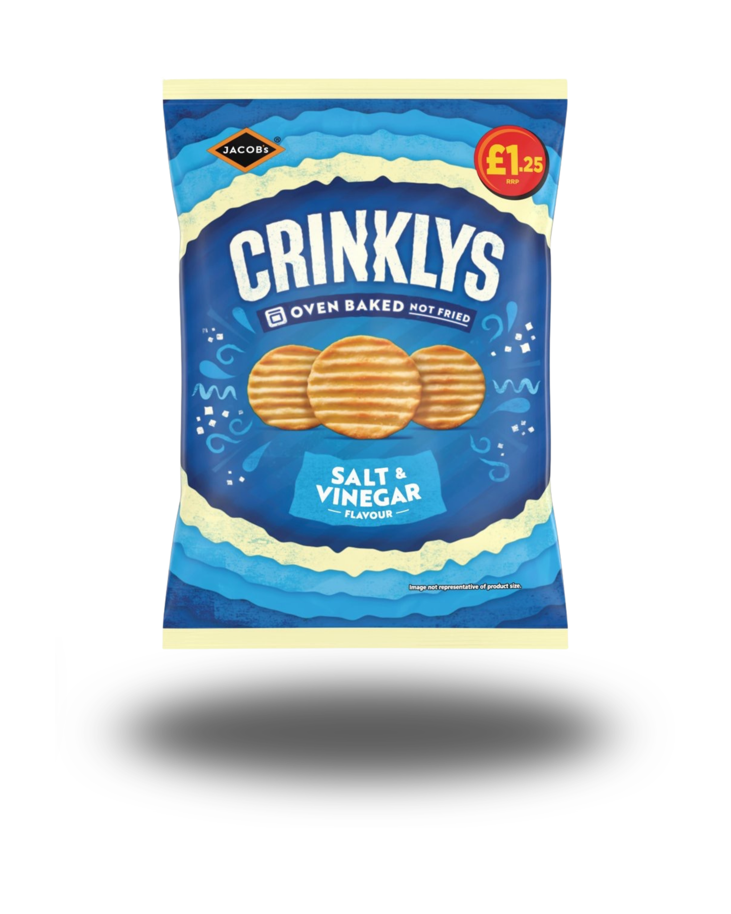 Jacob's Crinklys salt and vinegar 90g