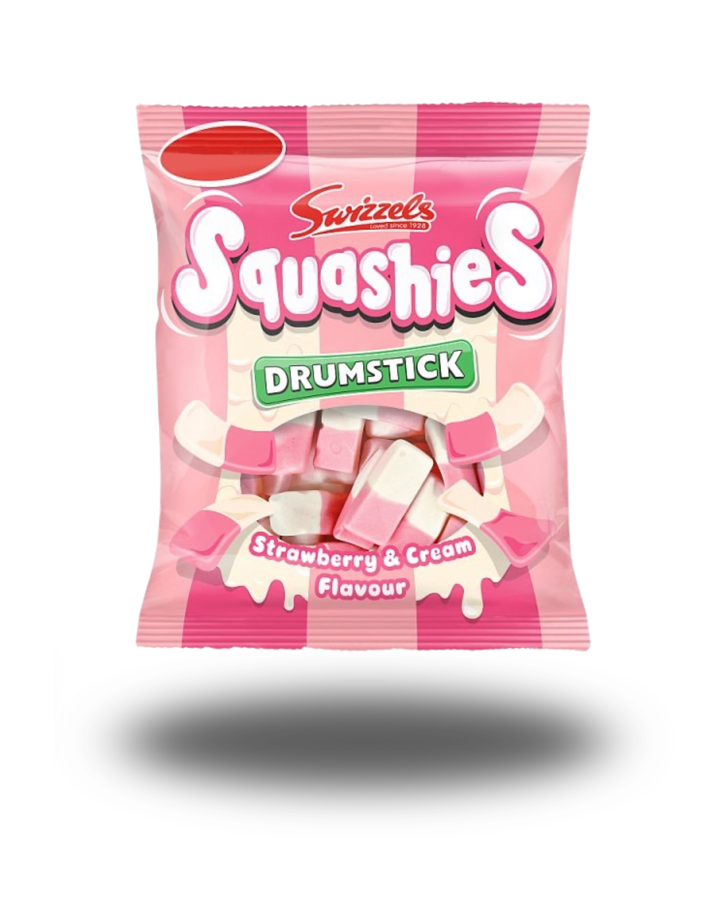 Swizzels Squashies Drumstick Strawberry & Cream Flavour 120g