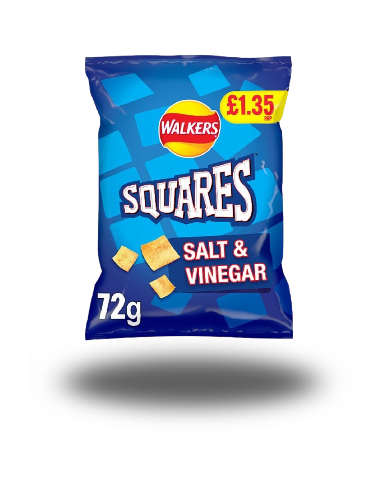 Walkers Squares Salt & Vinegar Crisps 72g